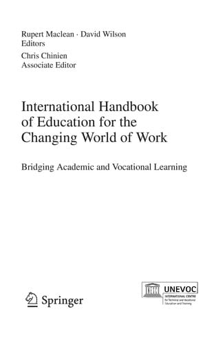 International Handbook of Education for the Changing World of Work
