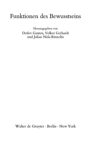 Funktionen des Bewusstseins