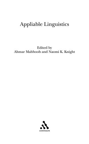 Appliable linguistics