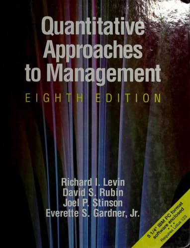 Quantitative Approaches to Management/Book and Disk (Schaum's Outline Series in Accounting, Business, & Economics)