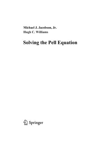 Solving the Pell equation