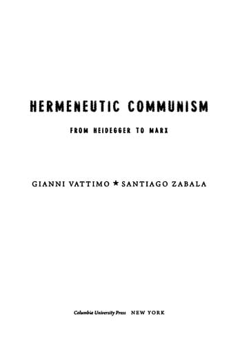 Hermeneutic Communism