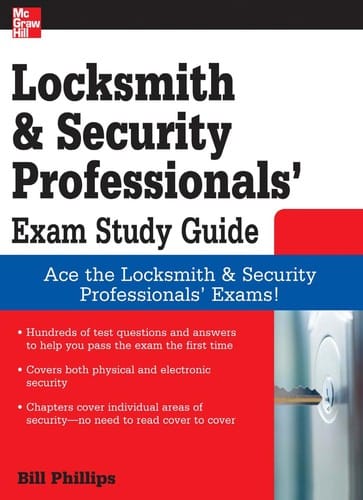 Locksmith and security professionals exam study guide