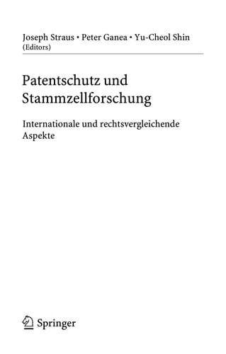 Patentschutz und Stammzellforschung