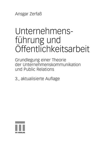 Unternehmensfu hrung und O ffentlichkeitsarbeit