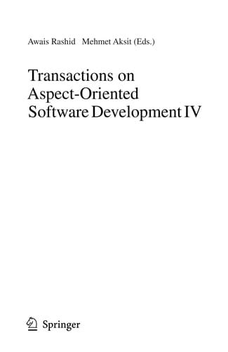 Transactions on aspect-oriented software development