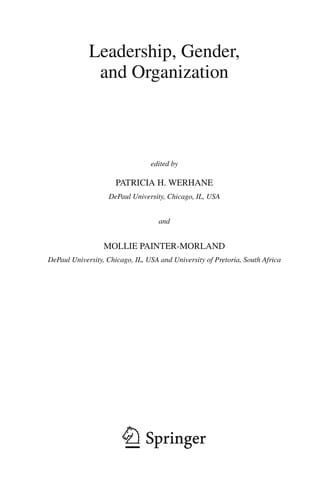 Leadership, gender, and organization