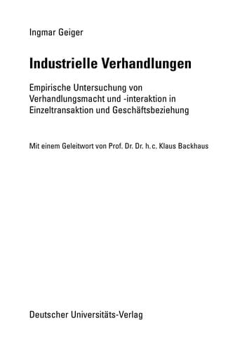 Industrielle Verhandlungen