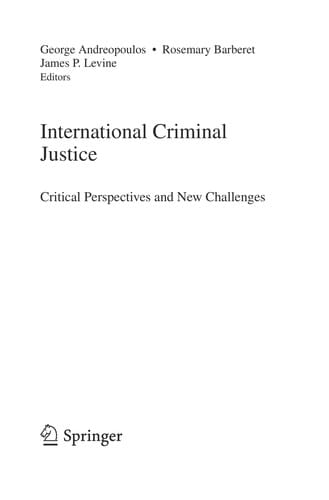 International criminal justice