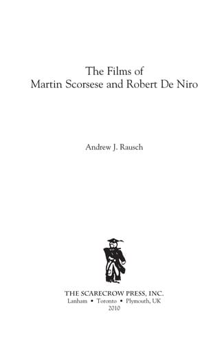 The films of Martin Scorsese and Robert De Niro