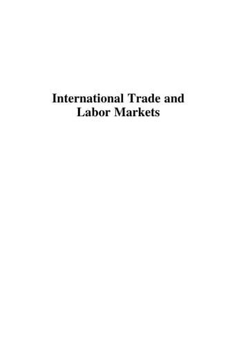 International trade and labor markets