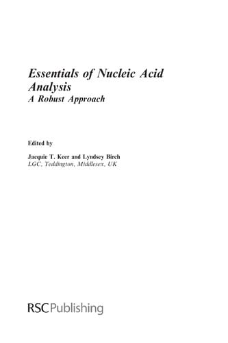 Essentials of nucleic acid analysis