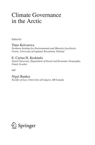 Climate Governance in the Arctic