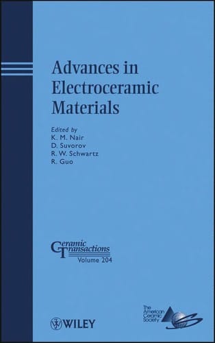 Advances in electroceramic materials
