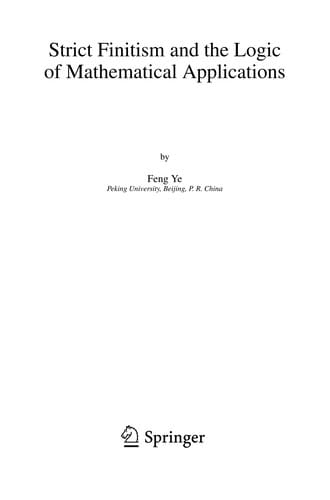 Strict finitism and the logic of mathematical applications