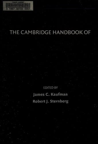 The Cambridge handbook of creativity