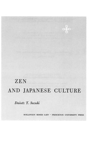 Zen and Japanese culture