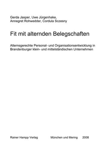 Fit mit alternden Belegschaften