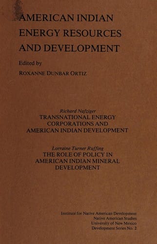 American Indian energy resources and development
