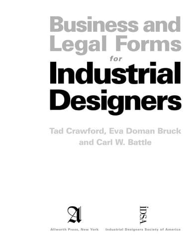 Business and legal forms for industrial designers