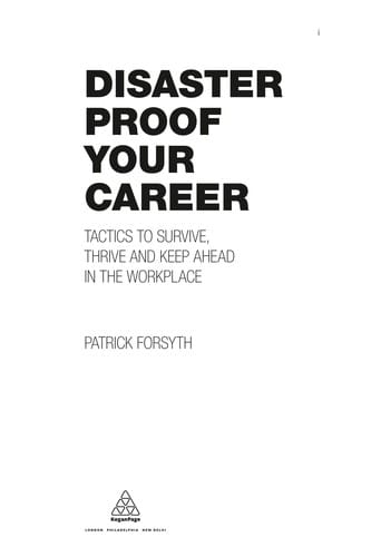 Disaster-proof your career