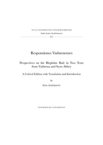 Responsiones Vadstenenses