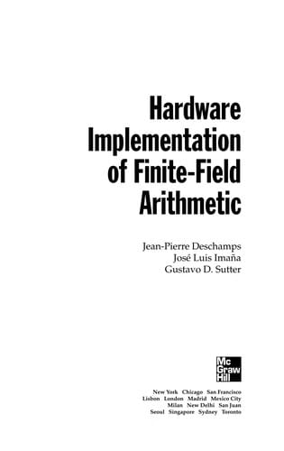 Hardware implementation of finite-field arithmetic