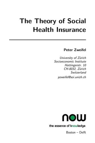 The theory of social health insurance