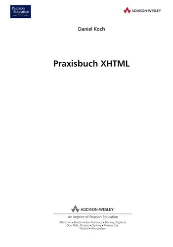 Praxisbuch XHTML