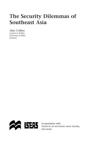 The security dilemmas of Southeast Asia