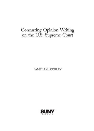 Concurring opinion writing on the U.S. Supreme Court