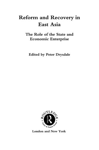 Reform and recovery in East Asia