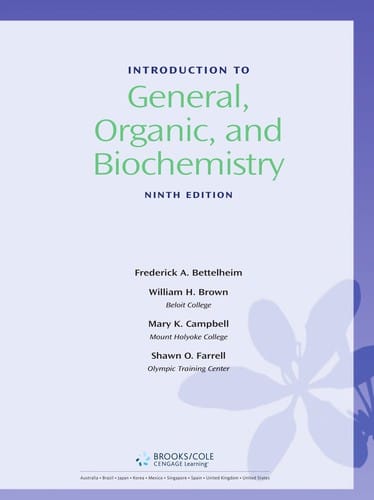 Introduction to general, organic, and biochemistry