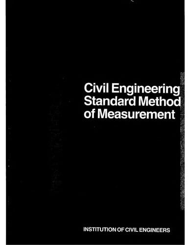 Civil engineering standard method of measurement