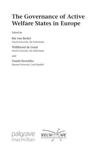 The governance of active welfare states in Europe