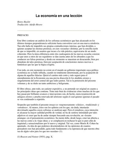 Economi a en una leccio n