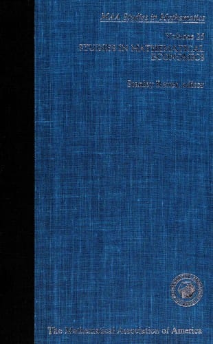 Studies in mathematical economics