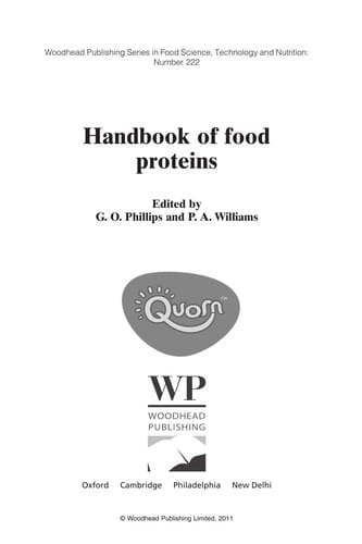 Handbook of food proteins