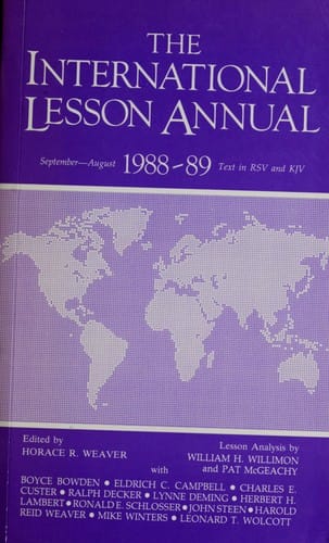 The International Lesson Annual, 1988-89