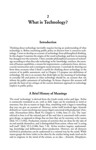 DEMOCRATIZING TECHNOLOGY: RISK, RESPONSIBILITY AND THE REGULATION OF CHEMICALS