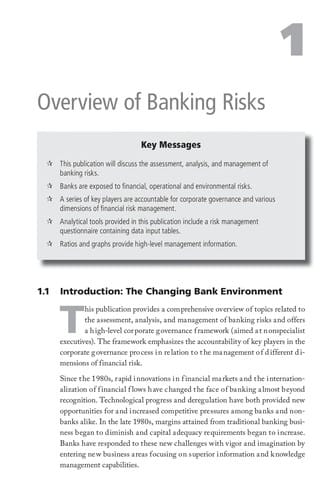 Analyzing banking risk