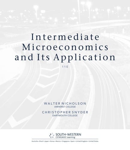 Intermediate microeconomics and its applications