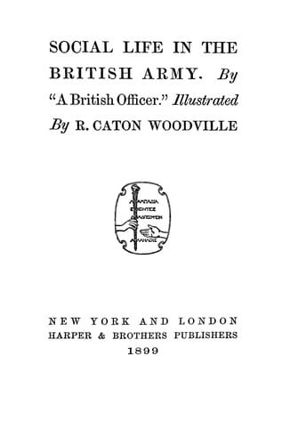 Social life in the British army