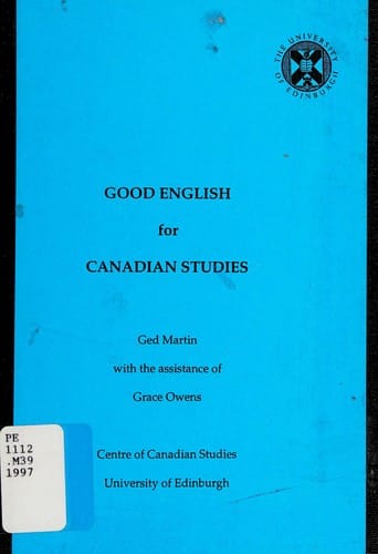 Good English for Canadian studies