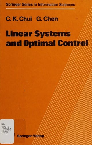 Linear systems and optimal control