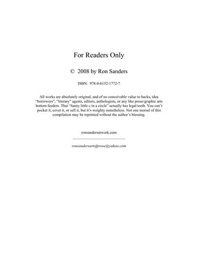For readers only