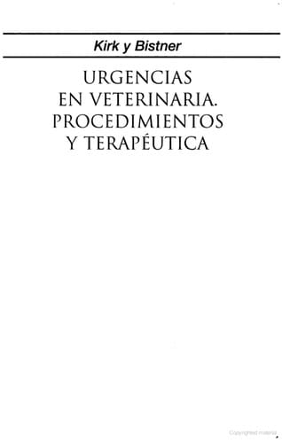 Urgencias en veterinaria