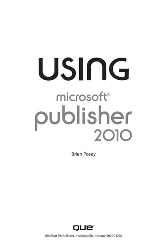 Using Microsoft Publisher 2010