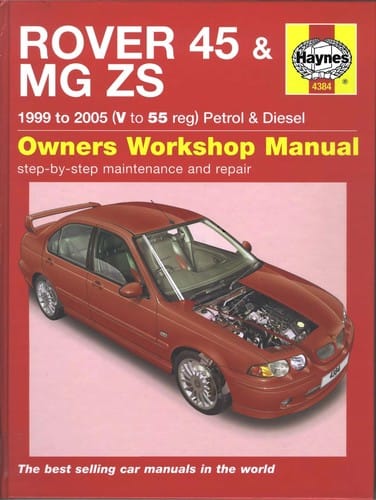 Rover 45 & MG ZS series owners workshop manual