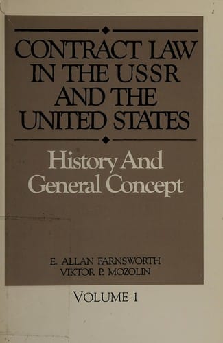 Contract law in the USSR and the United States